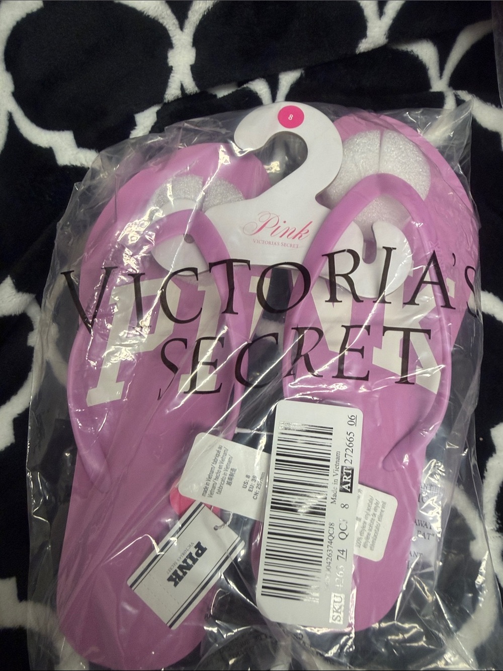 Victoria's Secret Pink Light Purple Flip Flops
